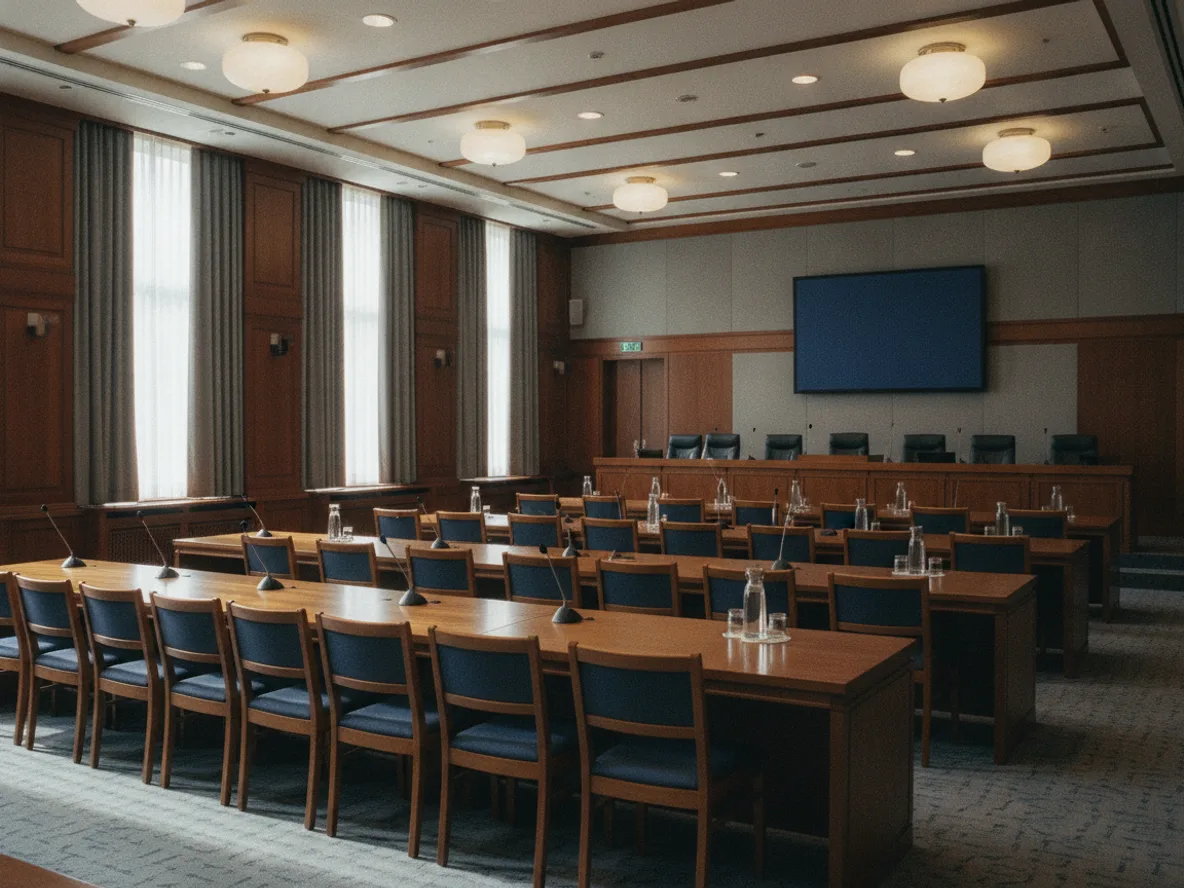 미국 상원 은행위원회 청문회장, CLARITY Act 15대 9 표결 현장