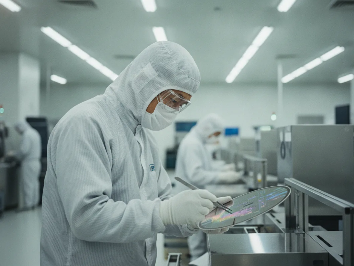 SK실트론 실리콘 웨이퍼 제조 현장 반도체 소재