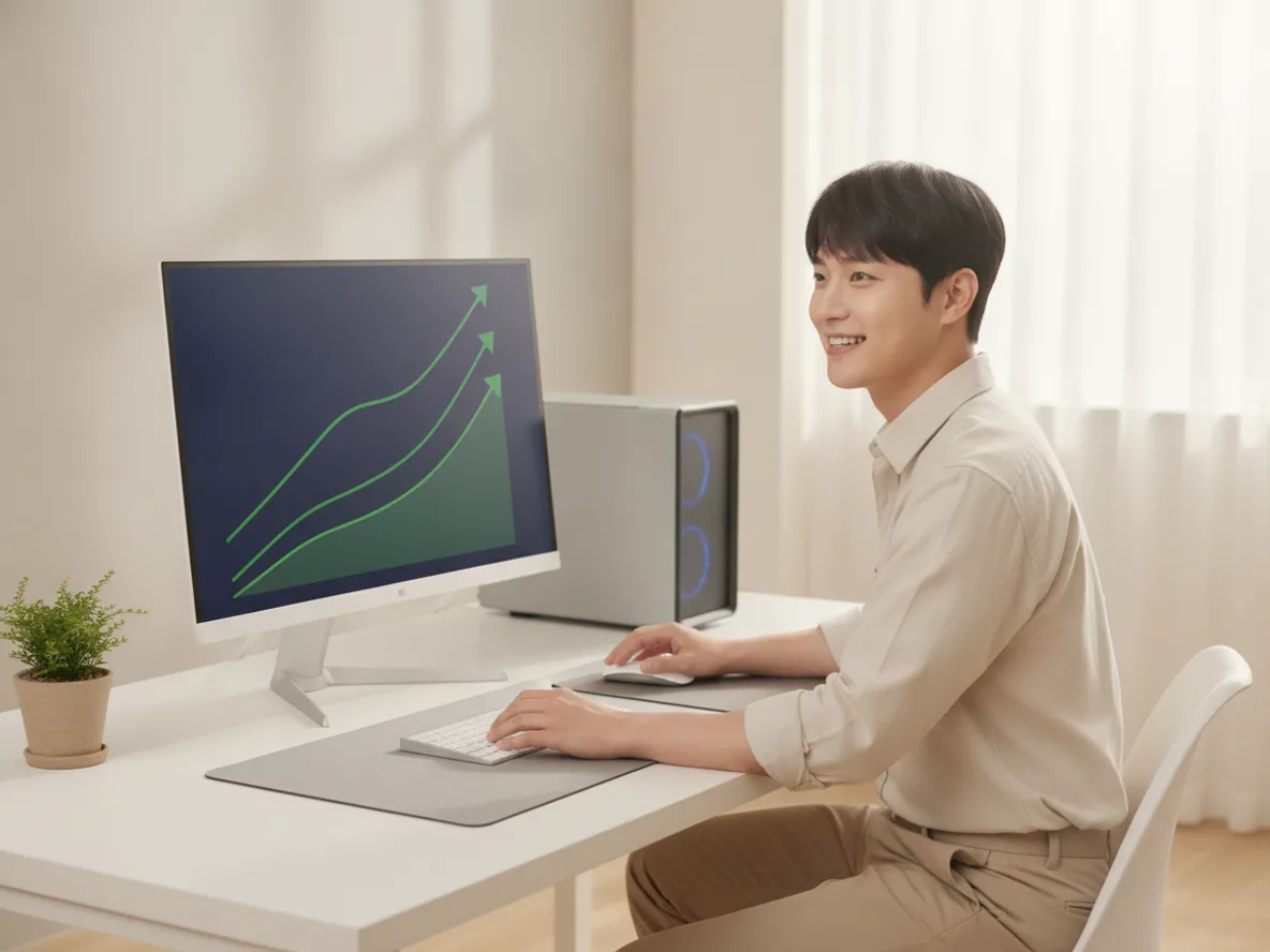 RTX 5090 스로틀링 해결 후 안정적인 GPU 성능을 확인하는 모습