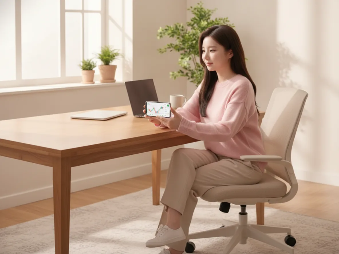 폭락장 손절 후 재매수 타이밍을 검토하는 투자자