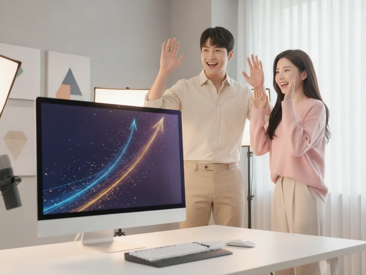 치지직 파트너 스트리머 수익화 달성을 기뻐하는 한국인 크리에이터