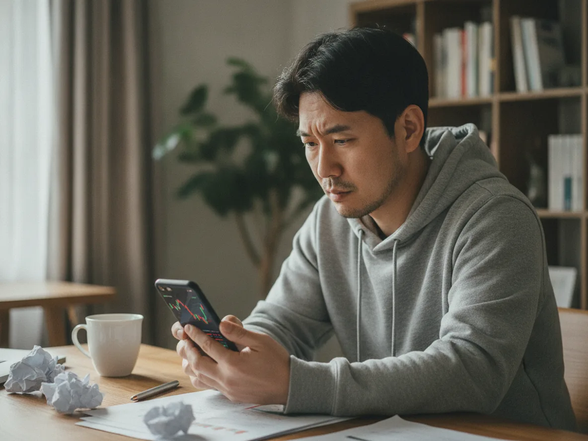 신용 융자 반대매매 위험을 확인하는 투자자