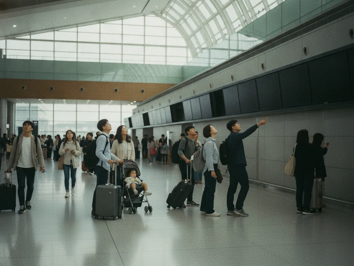 김포공항 국내선 출발 터미널 탑승 대기 승객