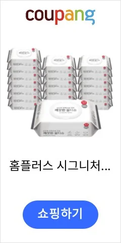 홈플러스 시그니처 물티슈, 20개, 100개입