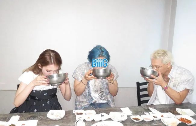 전소미, 대성·태양과 함께 평양냉면 신나게···차트 올킬끼리의 만남