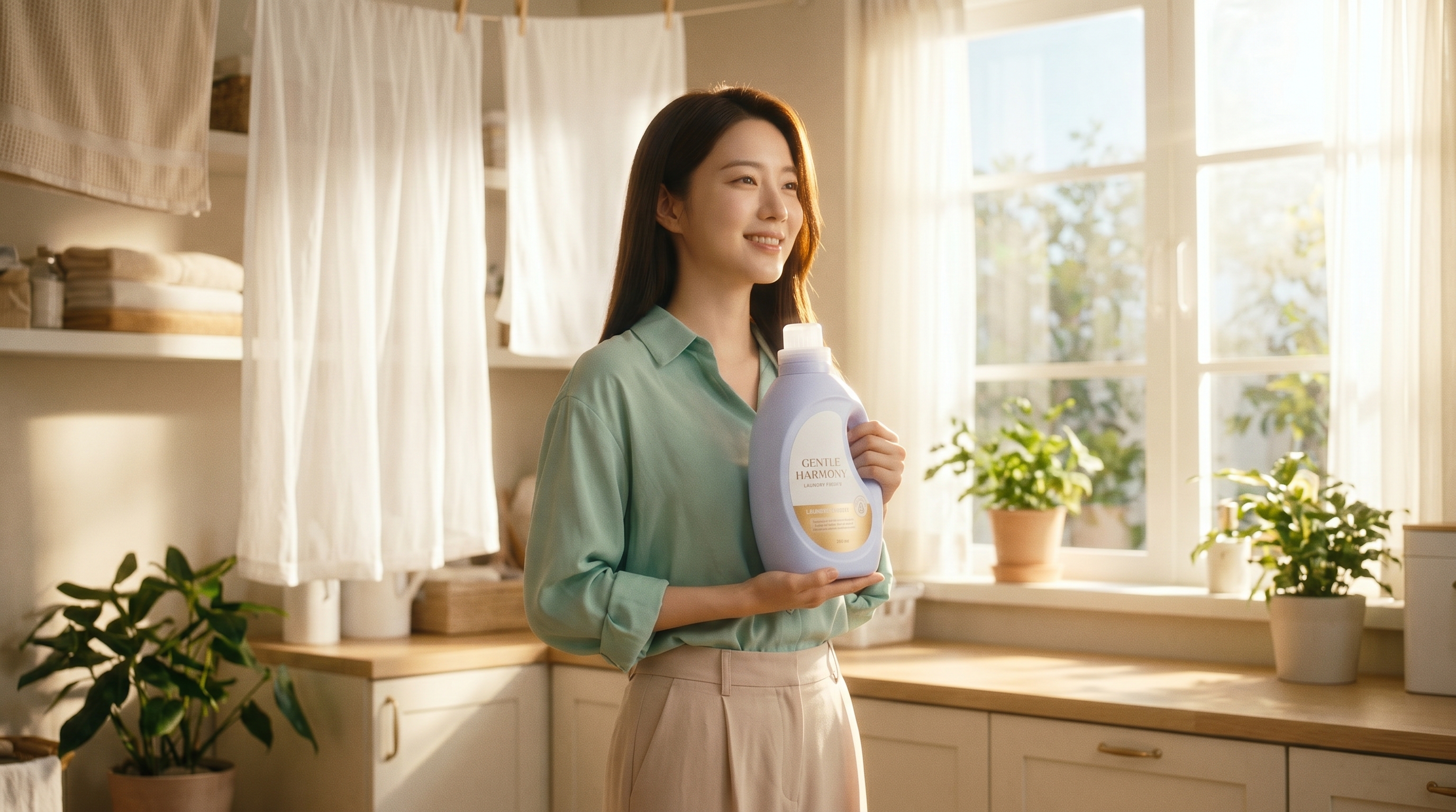 Sunny Kitchen Cleaning Product Moment